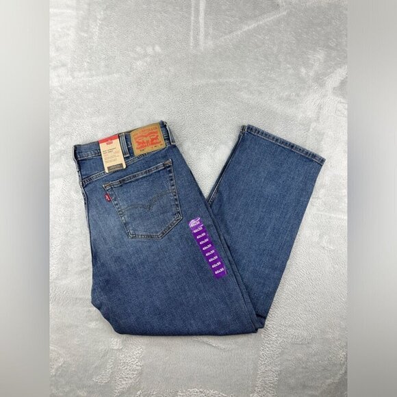 Levi's 514 NWT Straight Leg 40 Waist 30 Length Blue Cotton Jeans - Picture 1 of 16